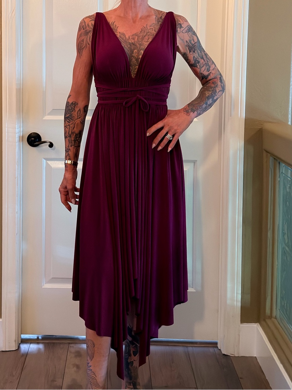 Norma Kamali Goddess dress EUC